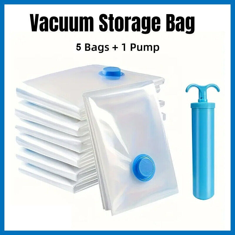 What's in the Larova Everyday Set - 5 vacuum bags plus hand pump